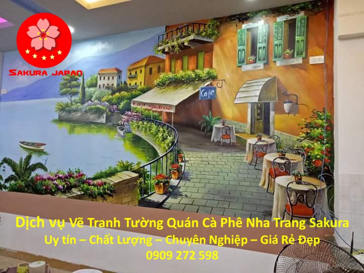 Vẽ Tranh Tường Quán Cà Phê Nha Trang | Chuyên Nghiệp Rẻ Đẹp Nhất