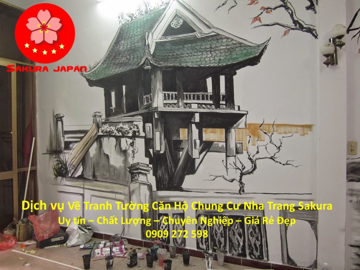 Vẽ Tranh Tường Căn hộ Chung Cư Nha Trang Rẻ Đẹp Nhất 9
