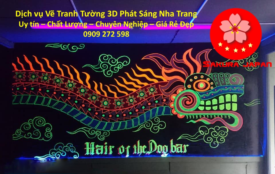 Dịch vụ Vẽ Tranh Tường 3D Phát Sáng Nha Trang