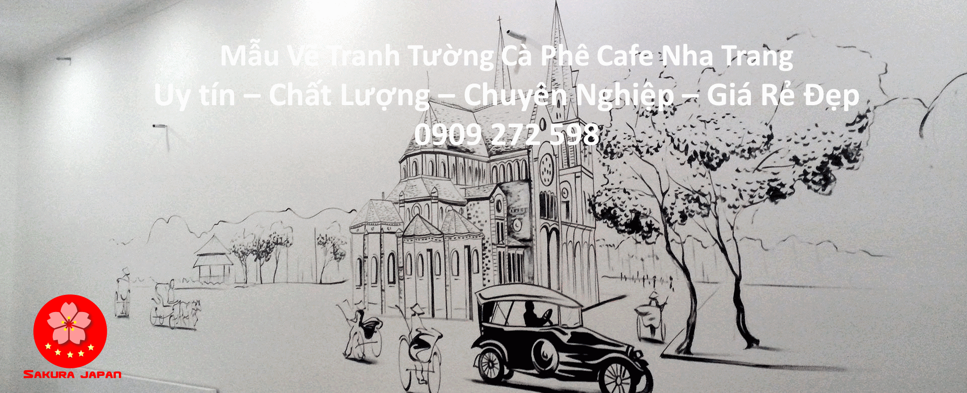 Mẫu Vẽ tranh Tường Cafe Nha Trang 14