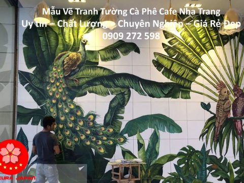 Mẫu Vẽ tranh Tường Cafe Nha Trang