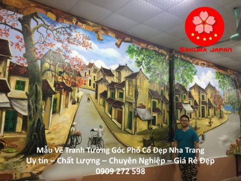 Mẫu Vẽ Tranh Tường Góc Phố Nha Trang