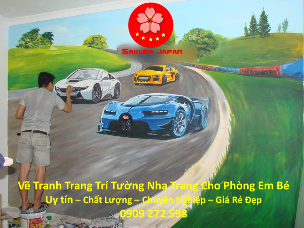 Vẽ Tranh tường Nha Trang cho Phòng Bé Rẻ Đẹp Nhất 4