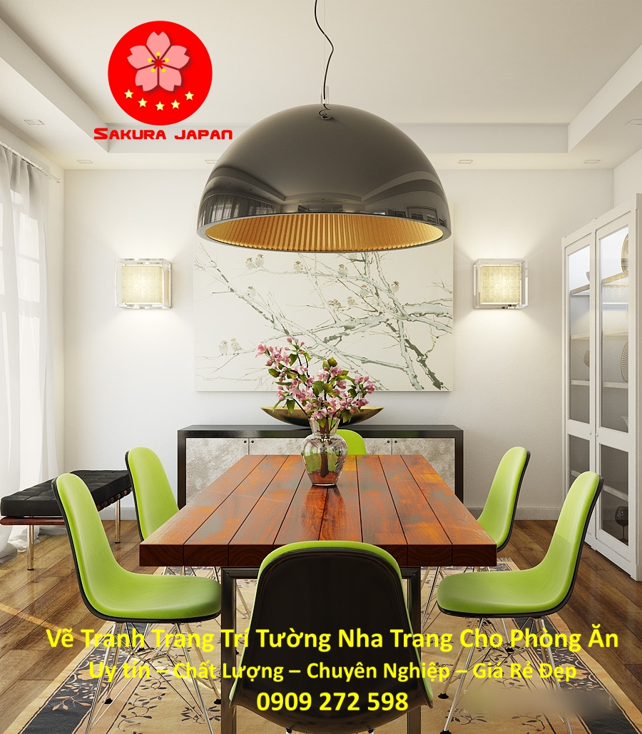 Vẽ Tranh Tường Nha Trang Cho Phòng Ăn Rẻ Đẹp Nhất